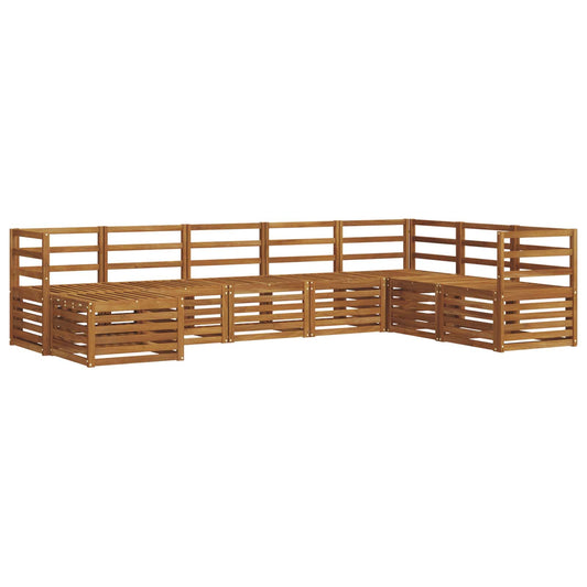 Outdoor Sofa Set 8 pcs Natural