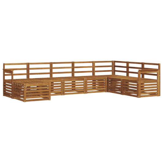 Outdoor Sofa Set 8 pcs Natural