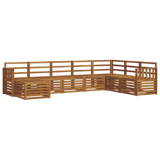 Outdoor Sofa Set 8 pcs Natural