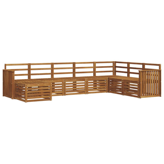 Outdoor Sofa Set 8 pcs Natural