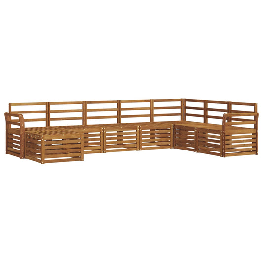 Outdoor Sofa Set 8 pcs Natural