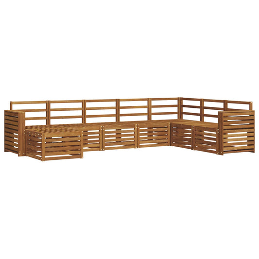 Outdoor Sofa Set 8 pcs Natural
