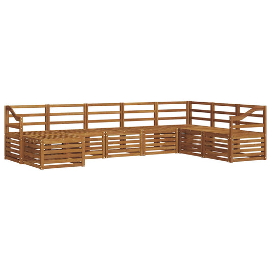 Outdoor Sofa Set 8 pcs Natural