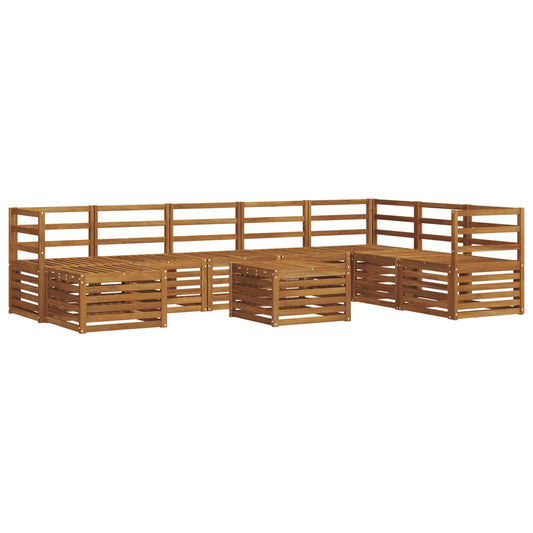 Outdoor Sofa Set 9 pcs Natural