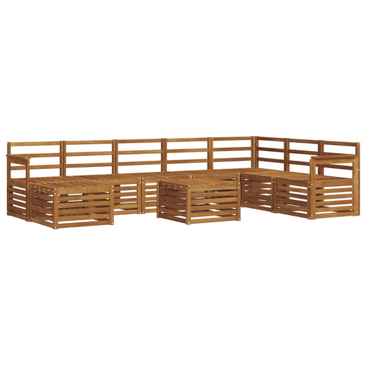 Outdoor Sofa Set 9 pcs Natural