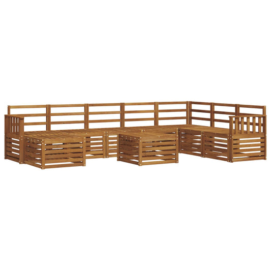 Outdoor Sofa Set 9 pcs Natural