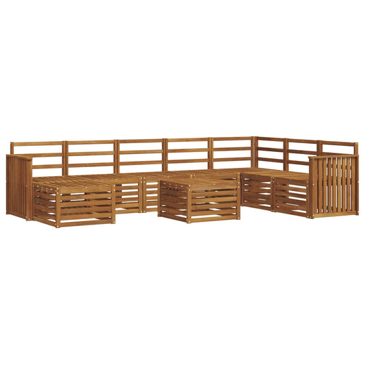 Outdoor Sofa Set 9 pcs Natural