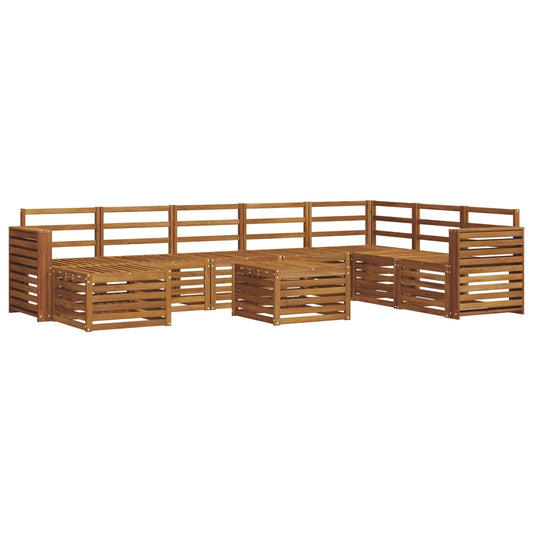 Outdoor Sofa Set 9 pcs Natural