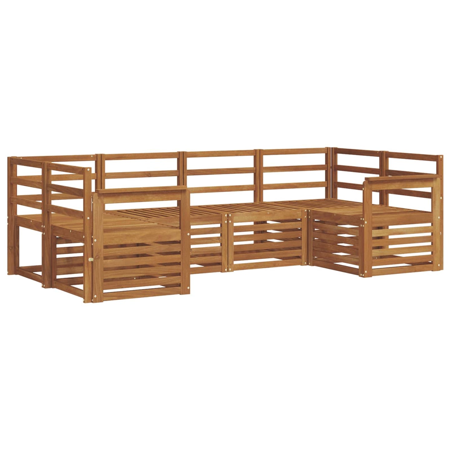 Sectional Sofa Set 6 pcs Natural