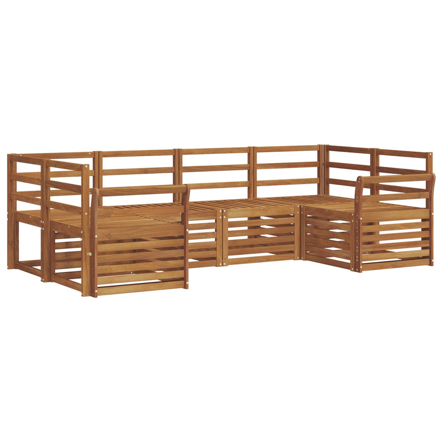 Sectional Sofa Set 6 pcs Natural