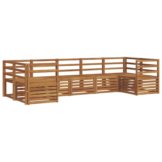 Outdoor Sofa Set 7 pcs Natural