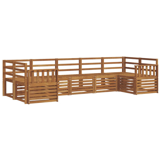 Outdoor Sofa Set 7 pcs Natural