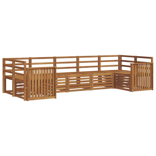 Outdoor Sofa Set 7 pcs Natural