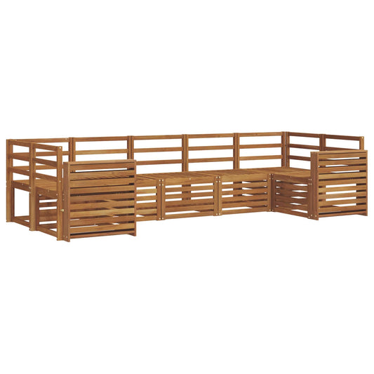 Outdoor Sofa Set 7 pcs Natural