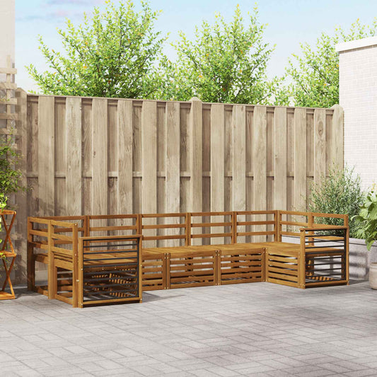 Outdoor Sofa Set 7 pcs Natural