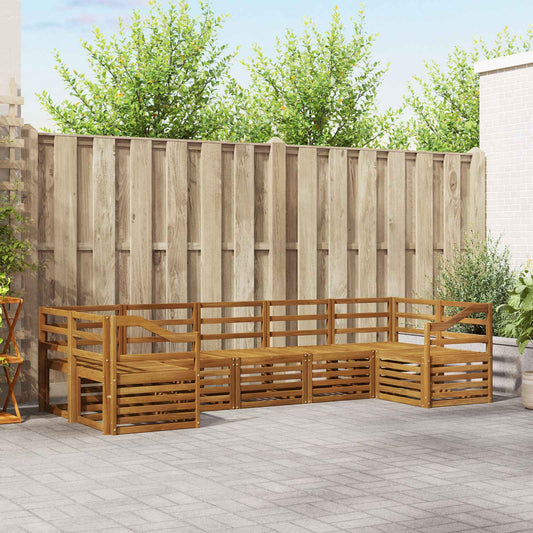Outdoor Sofa Set 7 pcs Natural