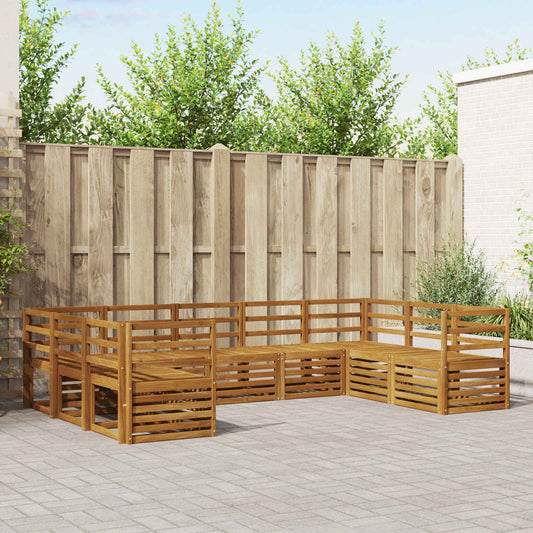 Outdoor Sofa Set 9 pcs Natural
