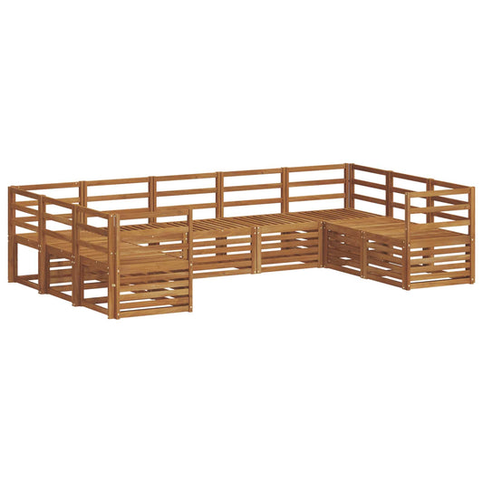 Outdoor Sofa Set 9 pcs Natural