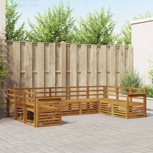 Outdoor Sofa Set 9 pcs Natural