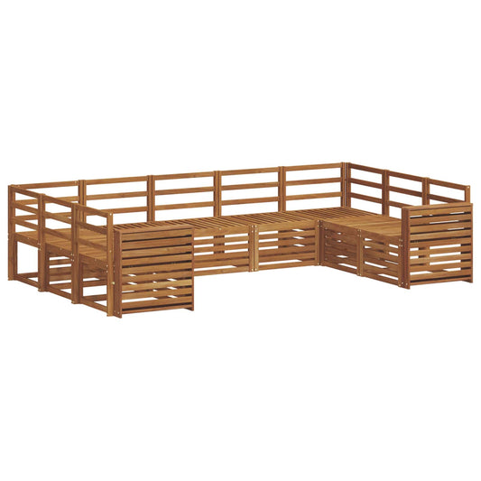 Outdoor Sofa Set 9 pcs Natural