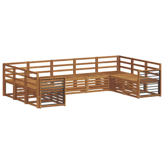 Outdoor Sofa Set 9 pcs Natural
