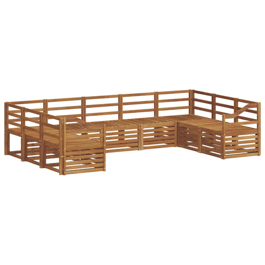 Outdoor Sofa Set 9 pcs Natural