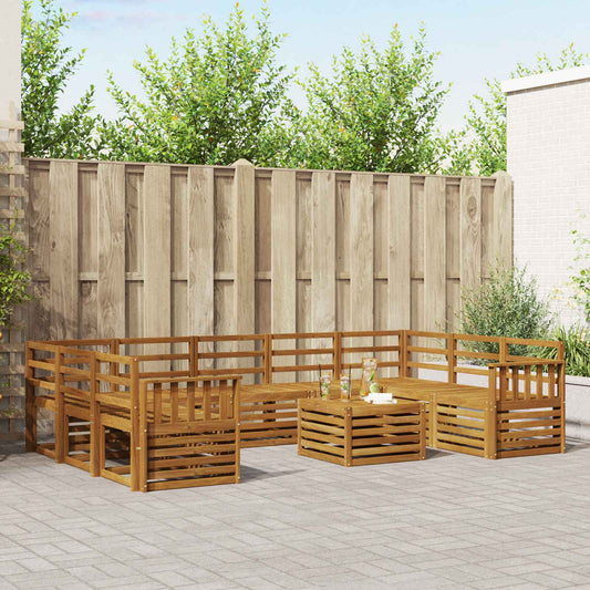 Outdoor Sofa Set 10 pcs Natural