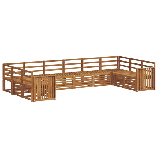 Outdoor Sofa Set 10 pcs Natural