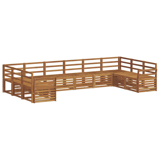 Outdoor Sofa Set 10 pcs Natural