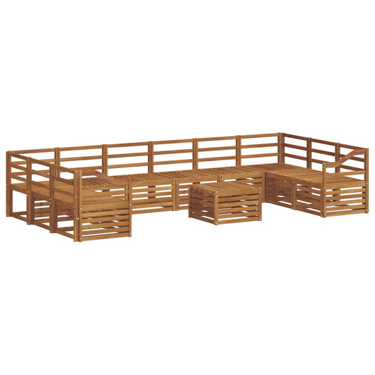 Outdoor Sofa Set 11 pcs Natural
