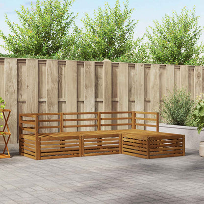 Outdoor Sofa Set Natural 245.5 x 162.5 x 73 cm