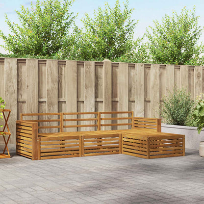 Outdoor Sofa Set Natural 257.5 x 162.5 x 73 cm