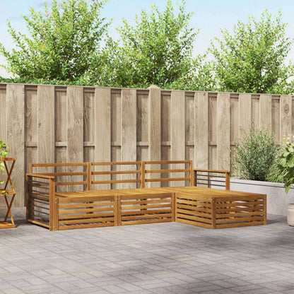 Outdoor Sofa Set Natural 249.5 x 162.5 x 73 cm