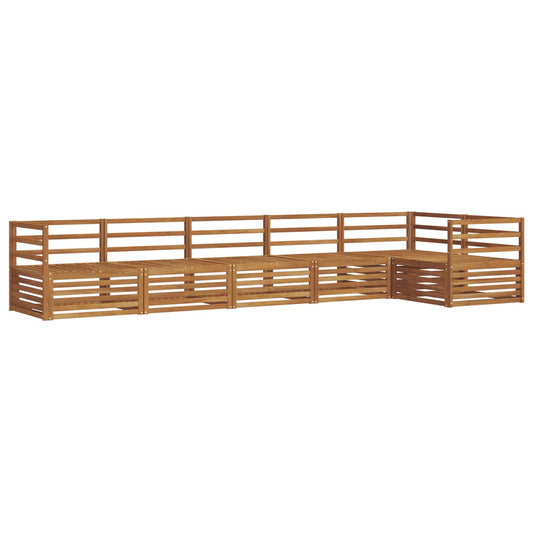 Outdoor Sofa Set 6 pcs Natural