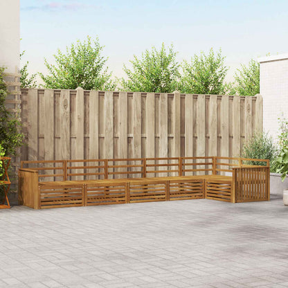 Outdoor Sofa Set 6 pcs Natural Solid Acacia Wood