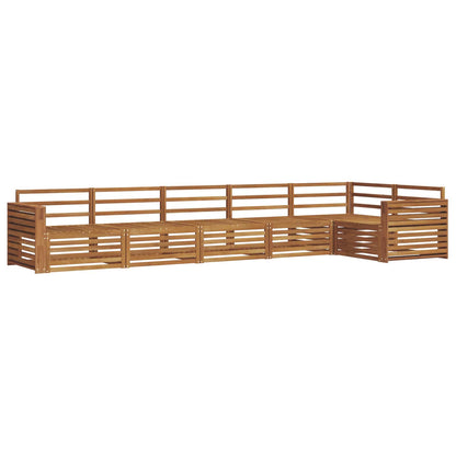 Outdoor Sofa Set 6 pcs Natural Solid Acacia Wood