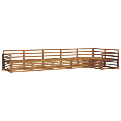 Outdoor Sofa Set 6 pcs Natural Solid Acacia Wood