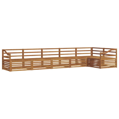 Outdoor Sofa Set 6 pcs Natural Solid Acacia Wood