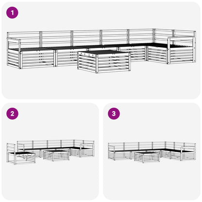 Outdoor Sofa Set 7 pcs Natural