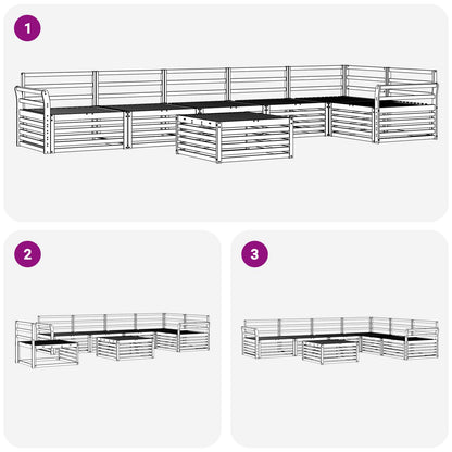 Outdoor Sofa Set 7 pcs Natural