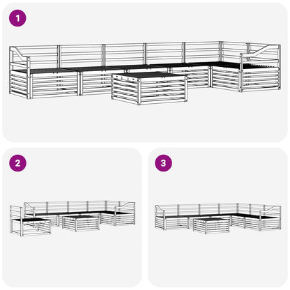 Outdoor Sofa Set 7 pcs Natural