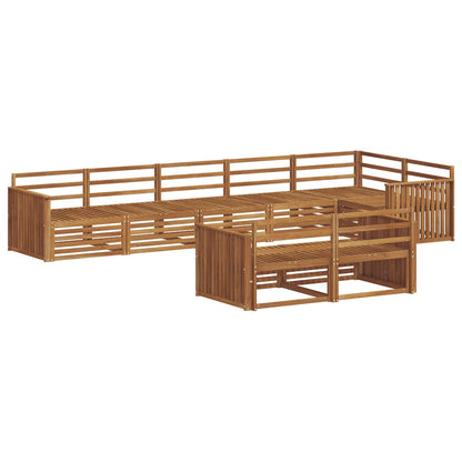 Outdoor Sofa Set 8 pcs Natural Solid Acacia Wood