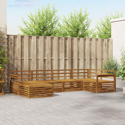 Outdoor Sofa Set 6 pcs Natural