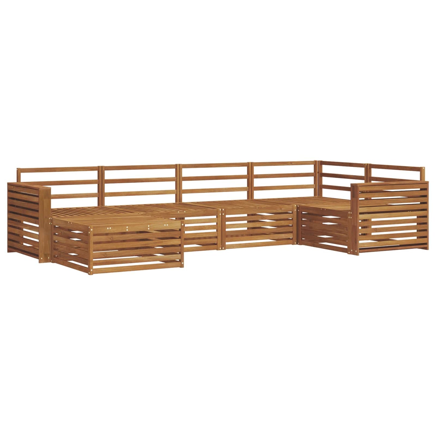 Outdoor Sofa Set 6 pcs Natural