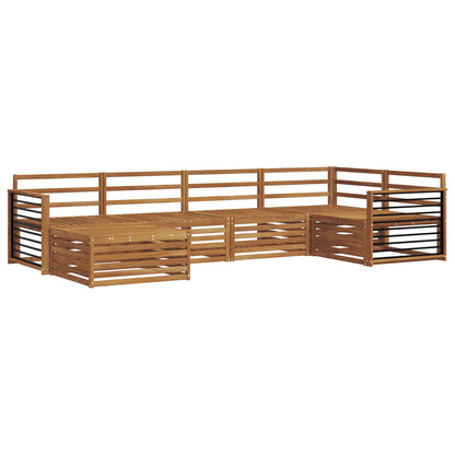 Outdoor Sofa Set 6 pcs Natural