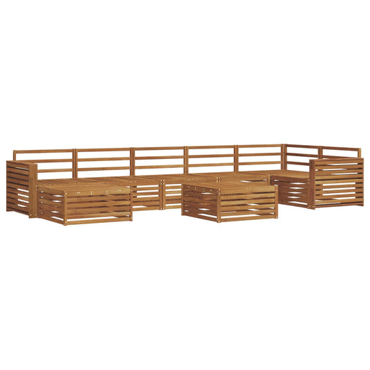 Outdoor Sofa Set 8 pcs Natural