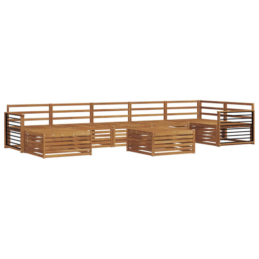 Outdoor Sofa Set 8 pcs Natural