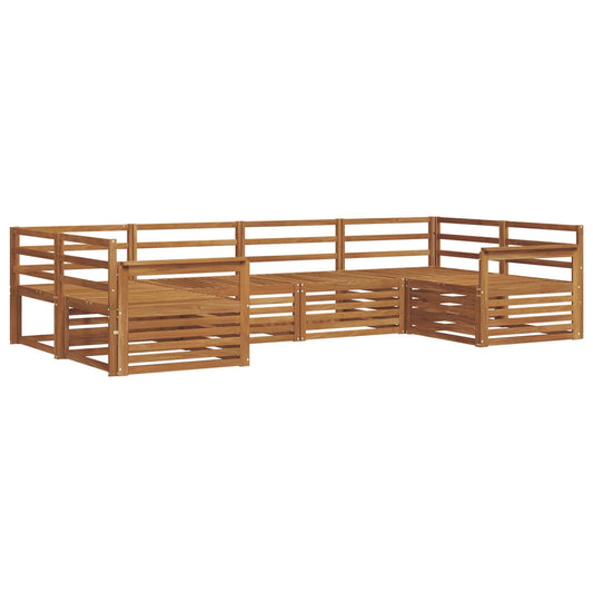 Outdoor Sofa Set 6 pcs Natural Solid Acacia Wood