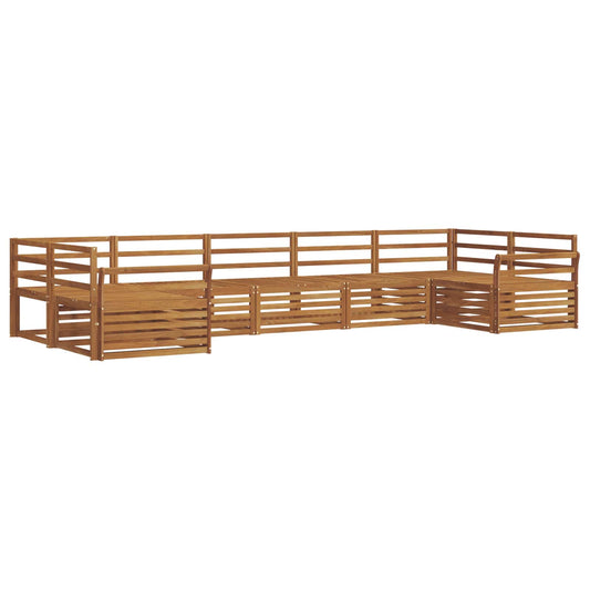 Outdoor Sofa Set 7 pcs Natural Solid Acacia Wood