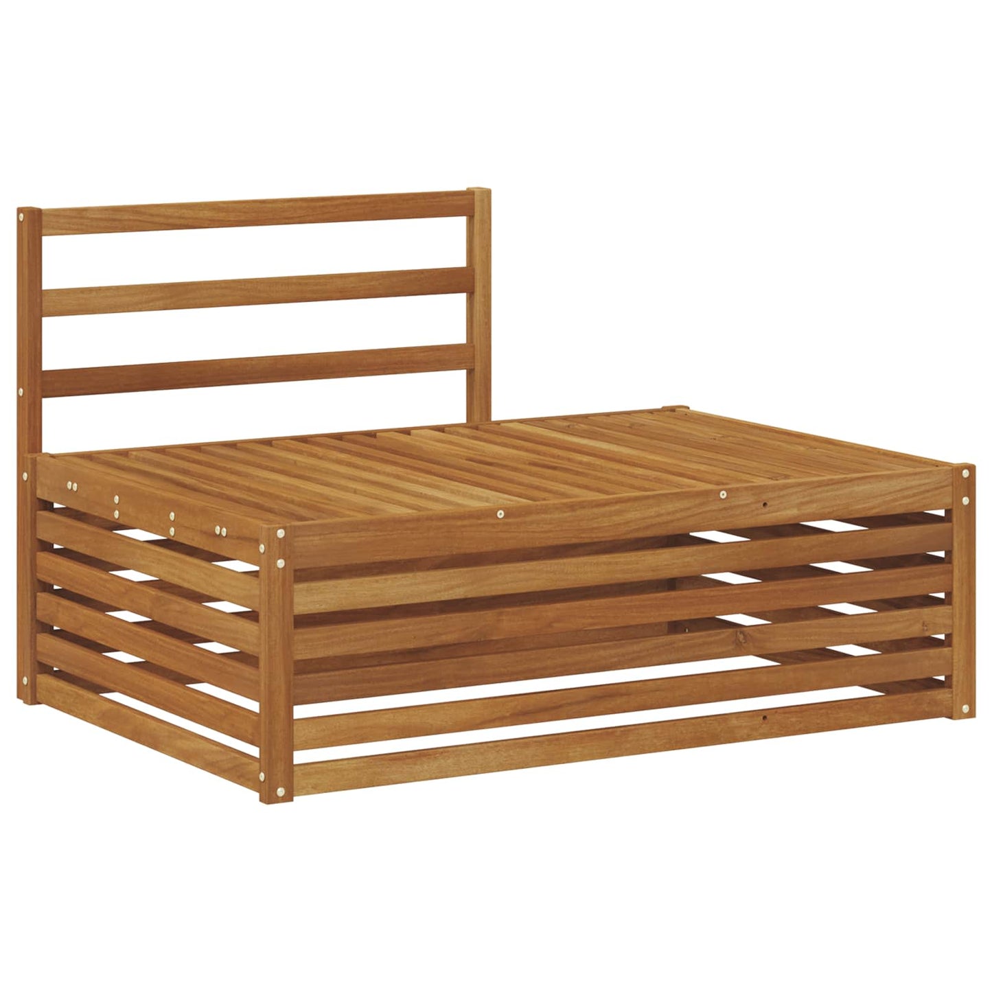 Outdoor Sofa Set Natural 203.5 x 83 x 73 cm Solid Acacia Wood